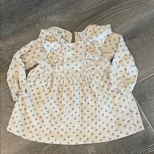 H&M Cream Floral Kids Casual Dress